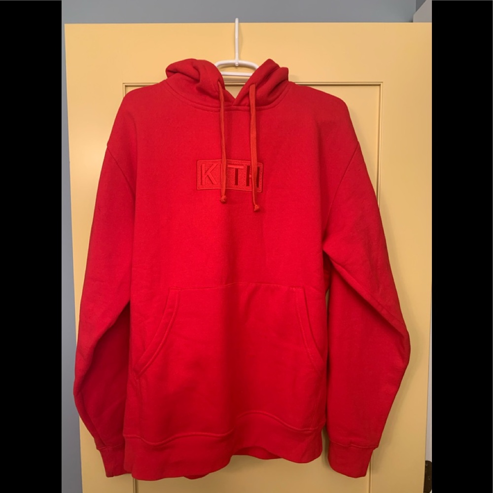 Kith Classic Box Logo Hoodie Terracotta